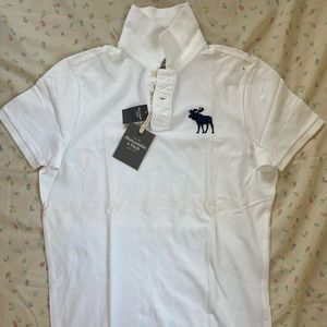 Abercrombie & Fitch white polo